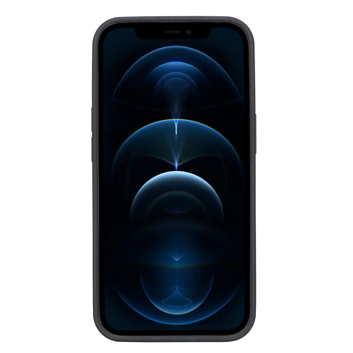 Antic Braune Leder-Snap-On-Cover-Hülle für iPhone 13 Mini (5,4")