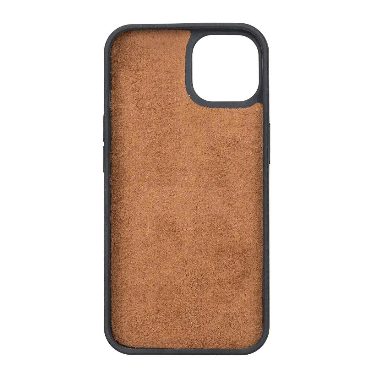 Schutzhülle aus brüniertem hellbraunem Leder zum Aufstecken für das iPhone 13 Mini (5,4 Zoll) 