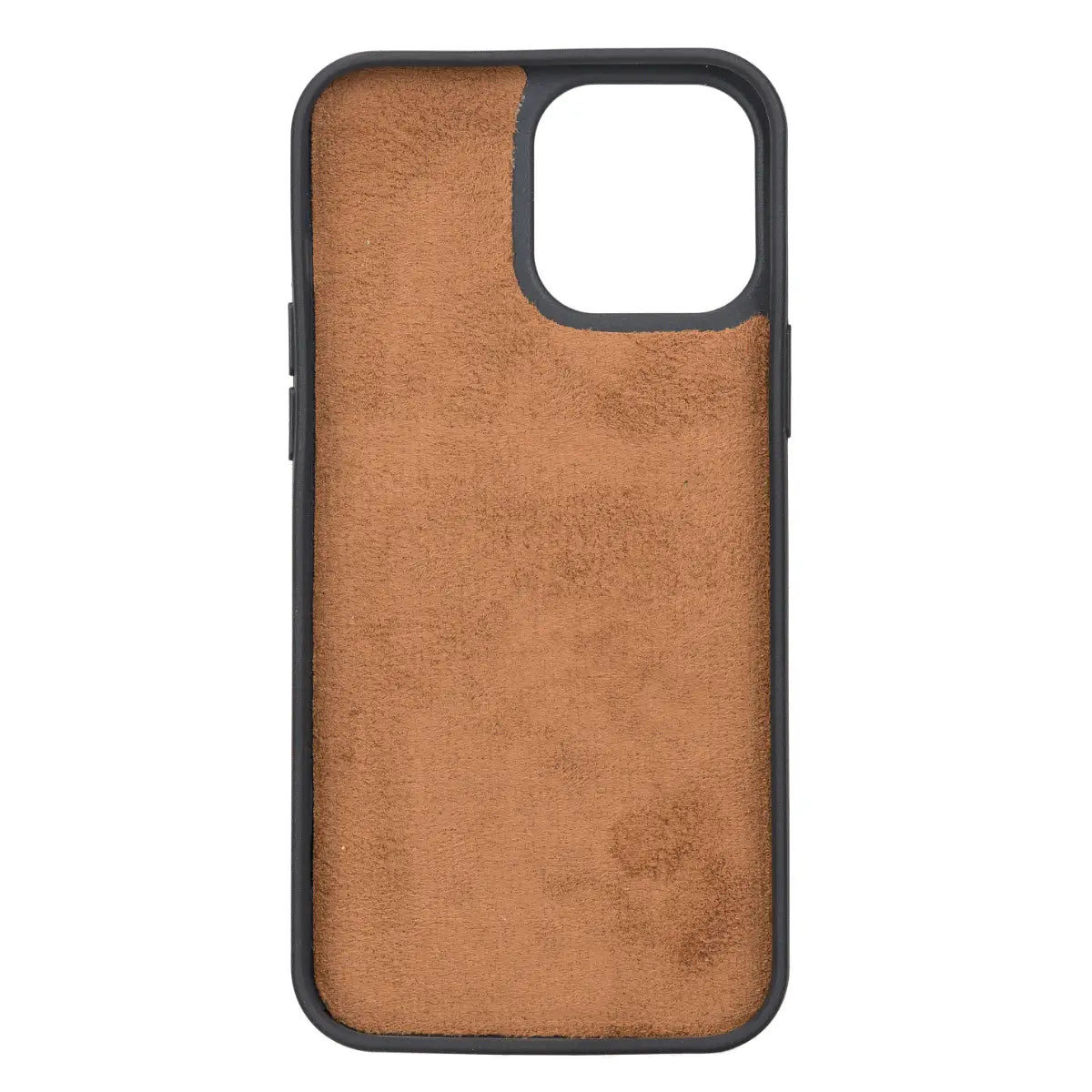 Antic Braune Leder-Snap-On-Cover-Hülle für iPhone 13 Pro Max (6,7") 