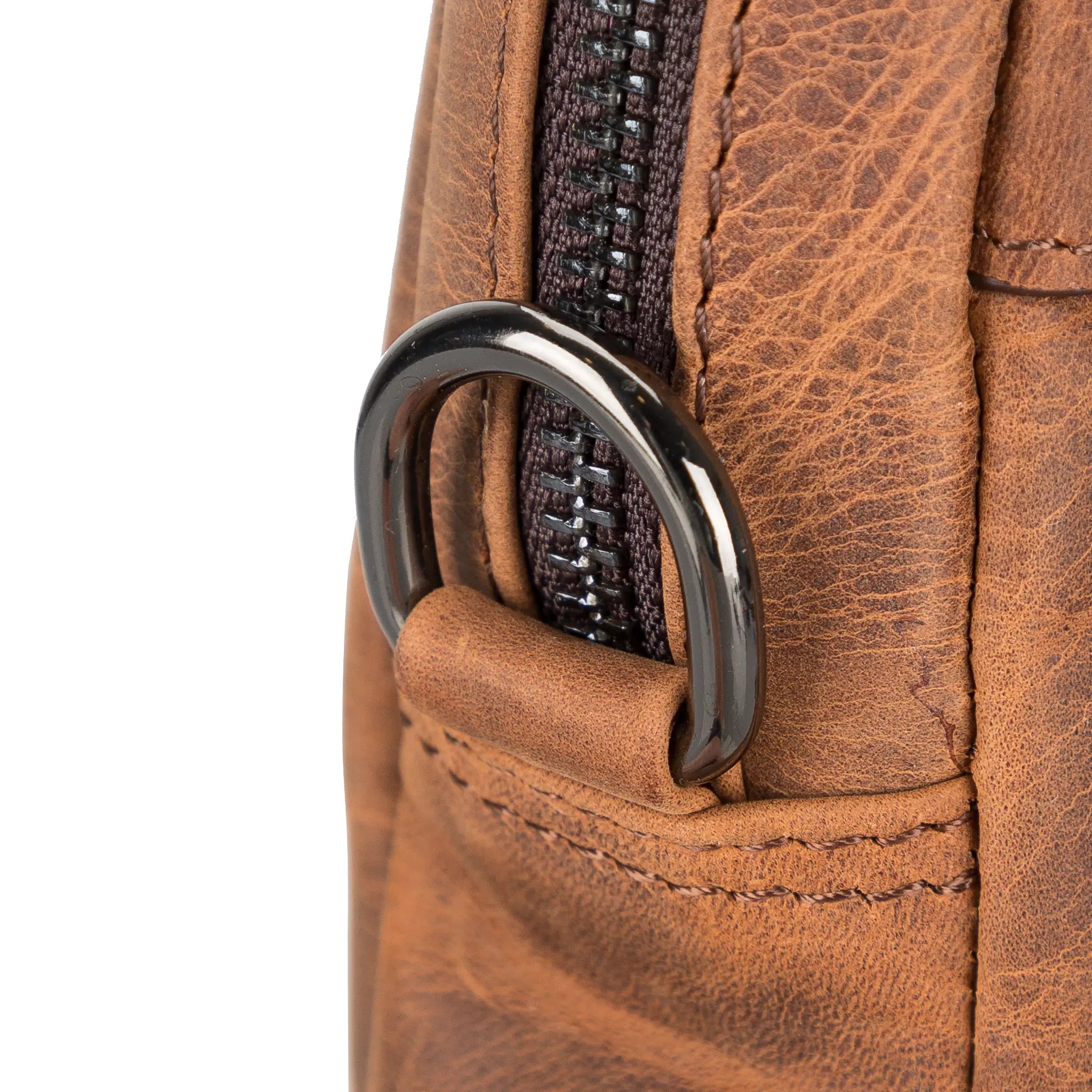 Braune Business-Aktentasche aus Leder 