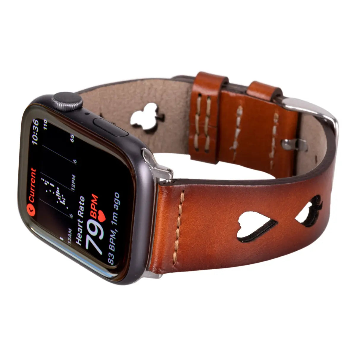 Brown Leather Sport Apple Watch Band