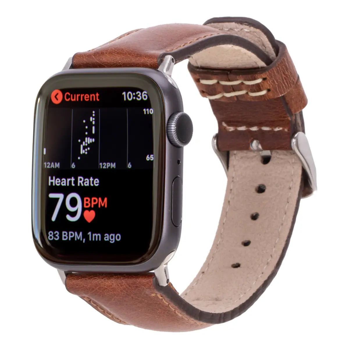 Distressed Brown Leather Classic Apple Watch Band