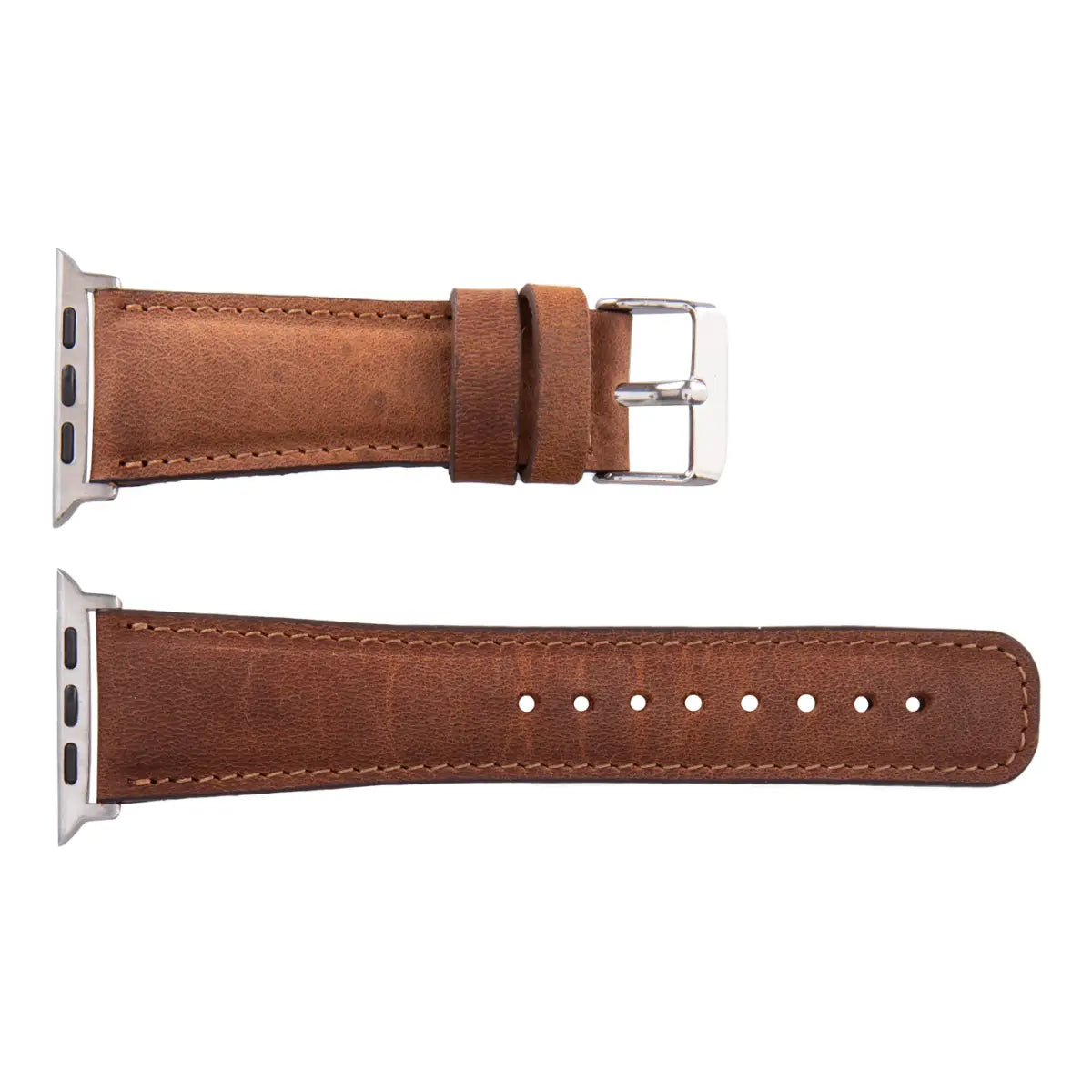 Distressed Brown Leather Classic Apple Watch Band