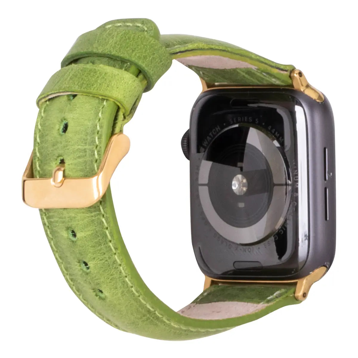 Distressed Green Leather Classic Apple Watch Band