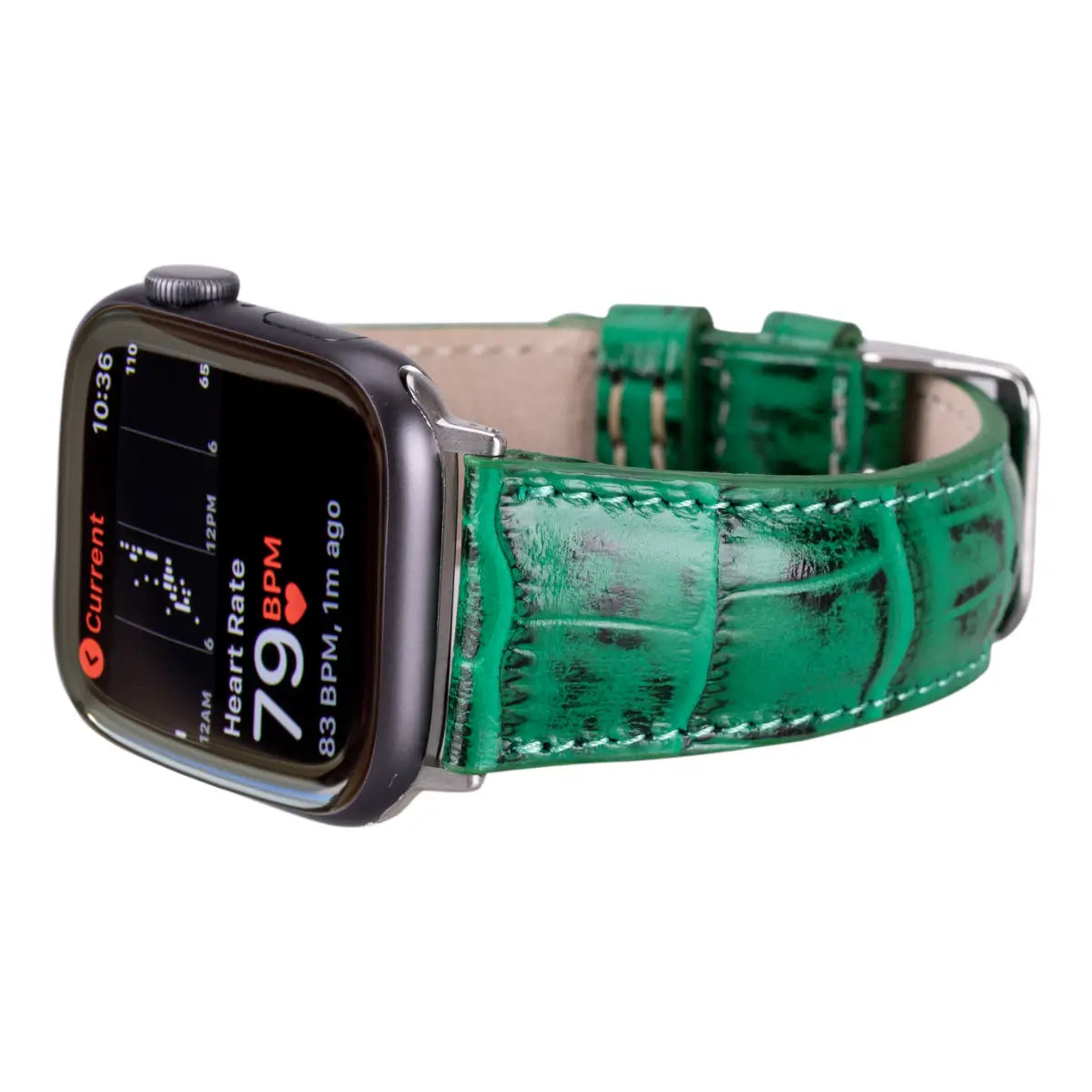 Green Croco Leather Apple Watch Band
