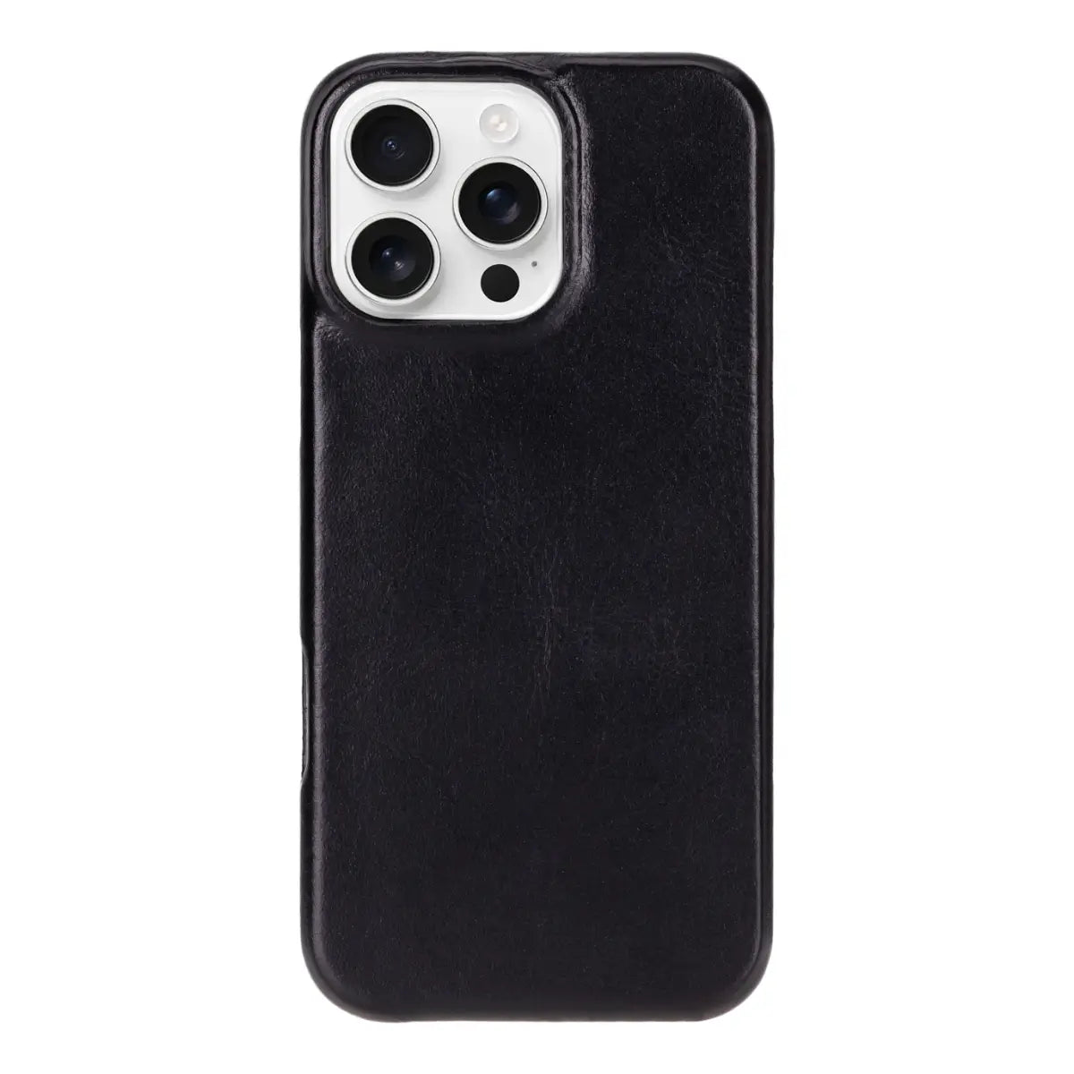 Schwarzes Leder-Portemonnaie-Etui für iPhone 17 Pro Max Prestige 