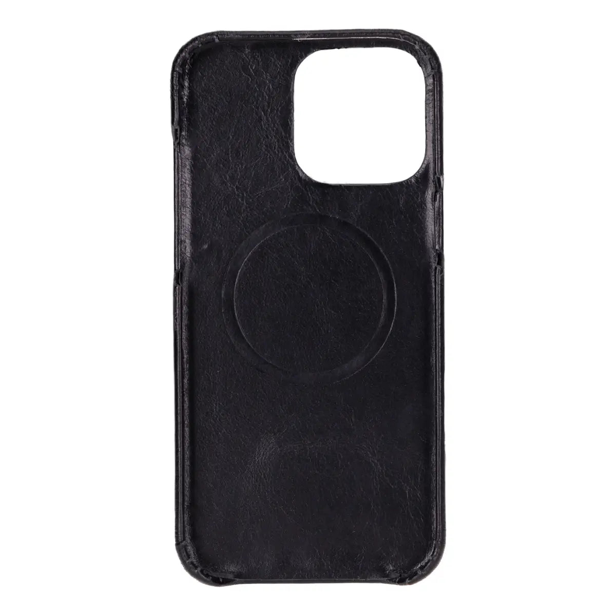 Schwarzes Leder-Portemonnaie-Etui für iPhone 17 Pro Max Prestige 