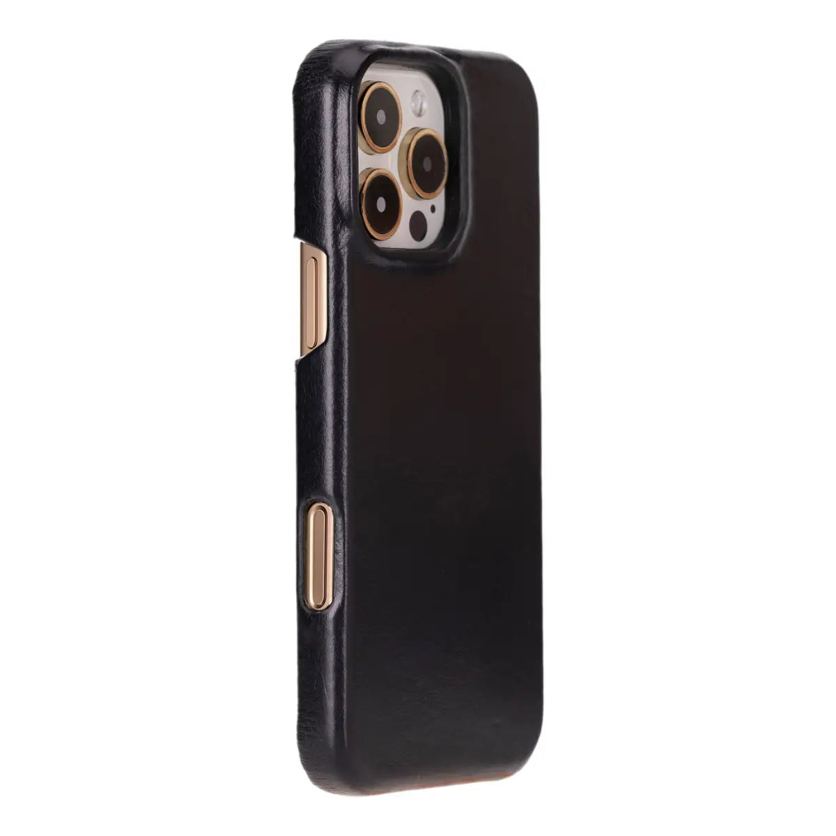 Schwarzes Leder-Portemonnaie-Etui für iPhone 17 Pro Max Prestige 