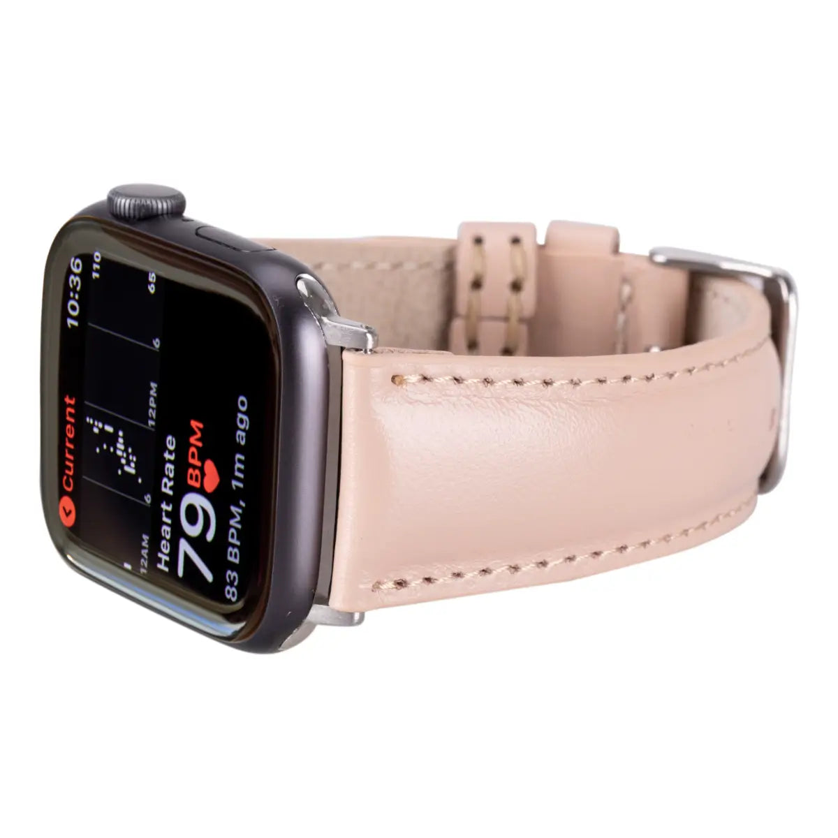 Nude Pink Leather Apple Watch Band