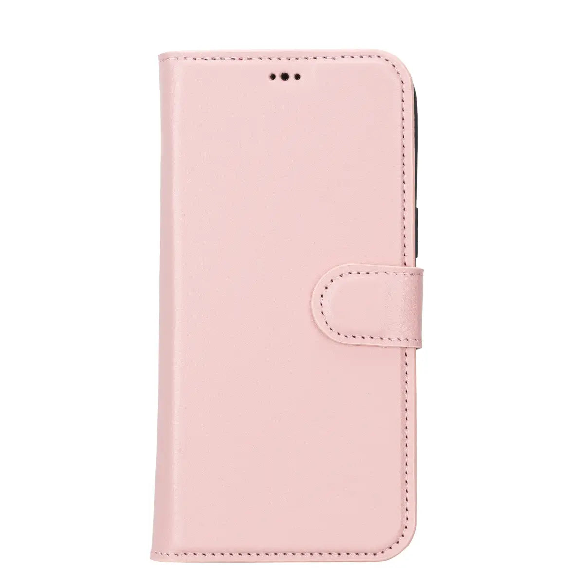 Pink Leather Wallet Case for iPhone 14 Pro Max