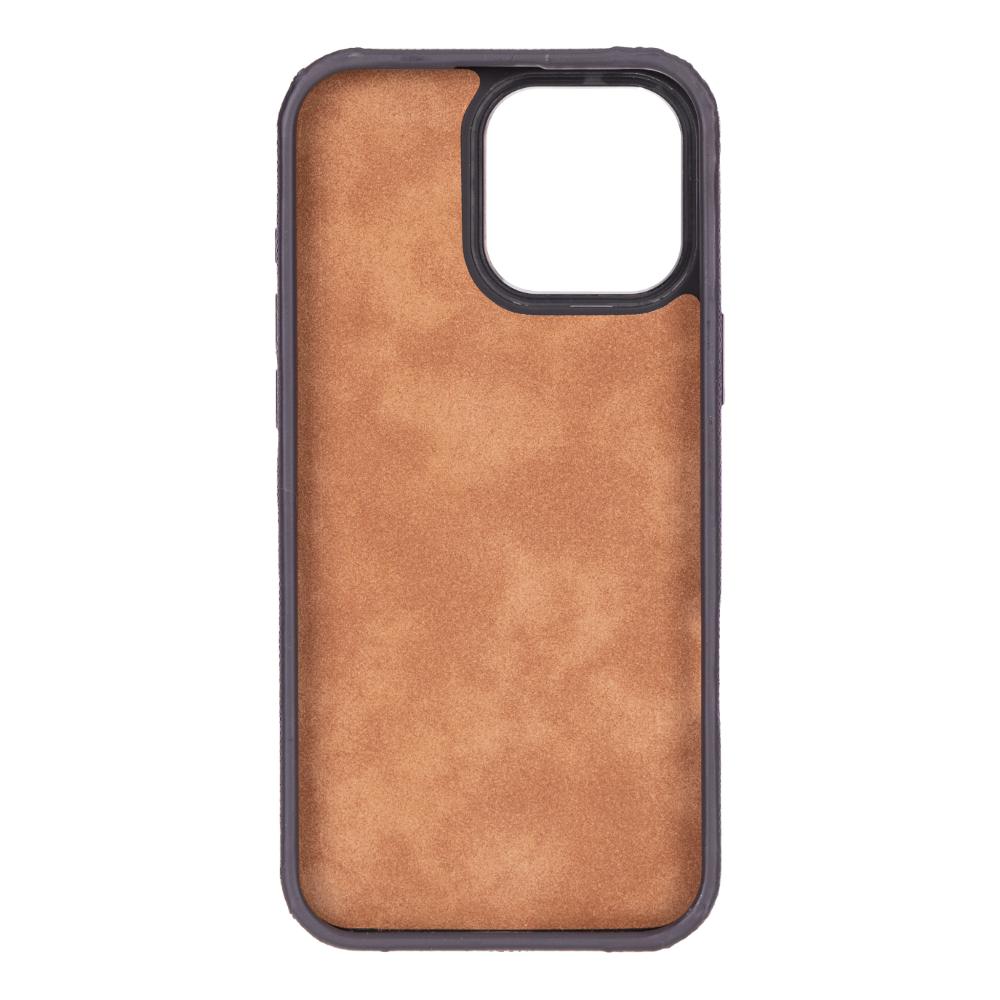 Rivo iPhone 16 Pro Max Leather Case, Purple