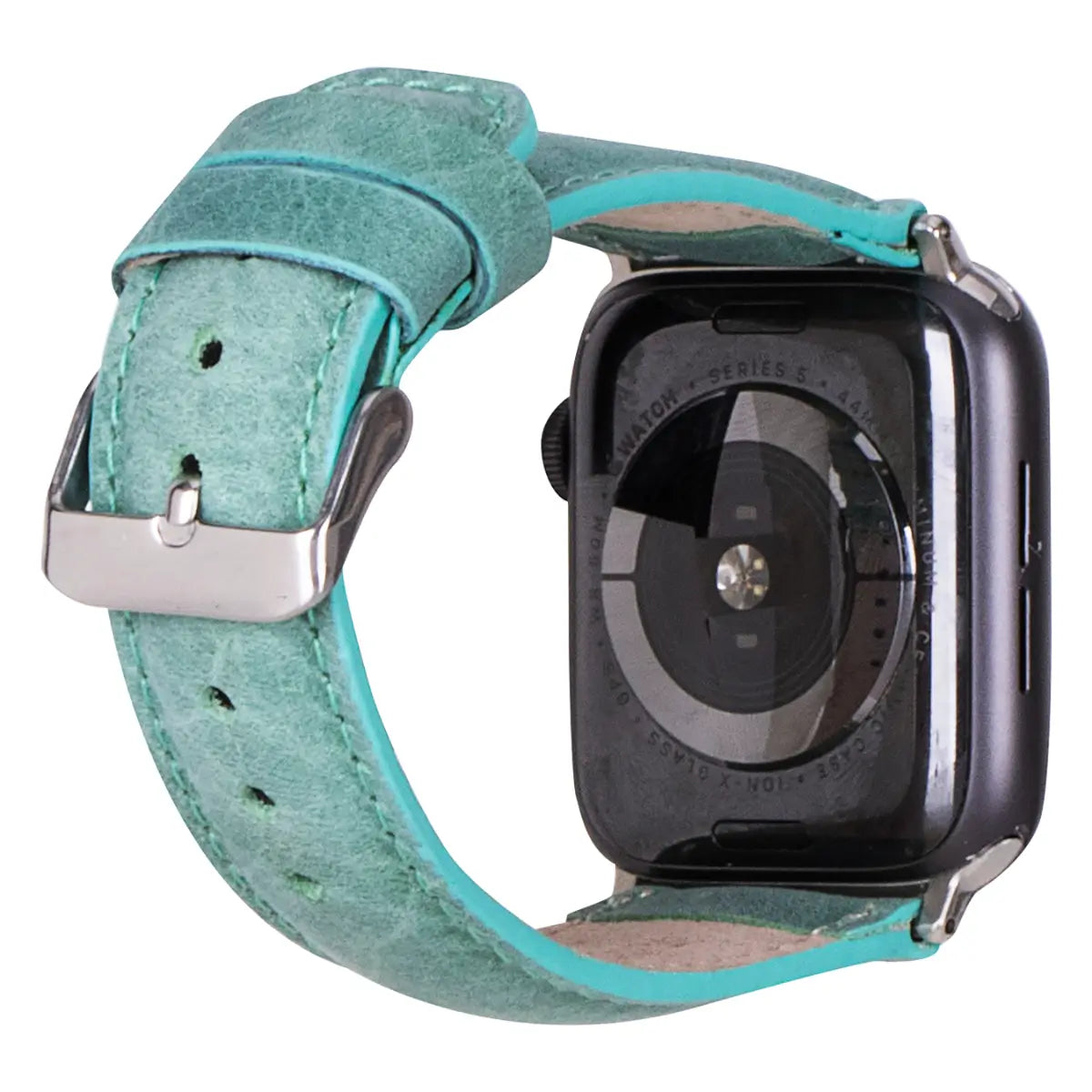 Sea Green Leather Classic Apple Watch Band