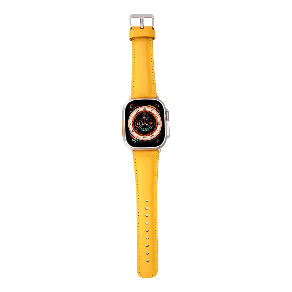 Yellow Leather Classic Apple Watch Band