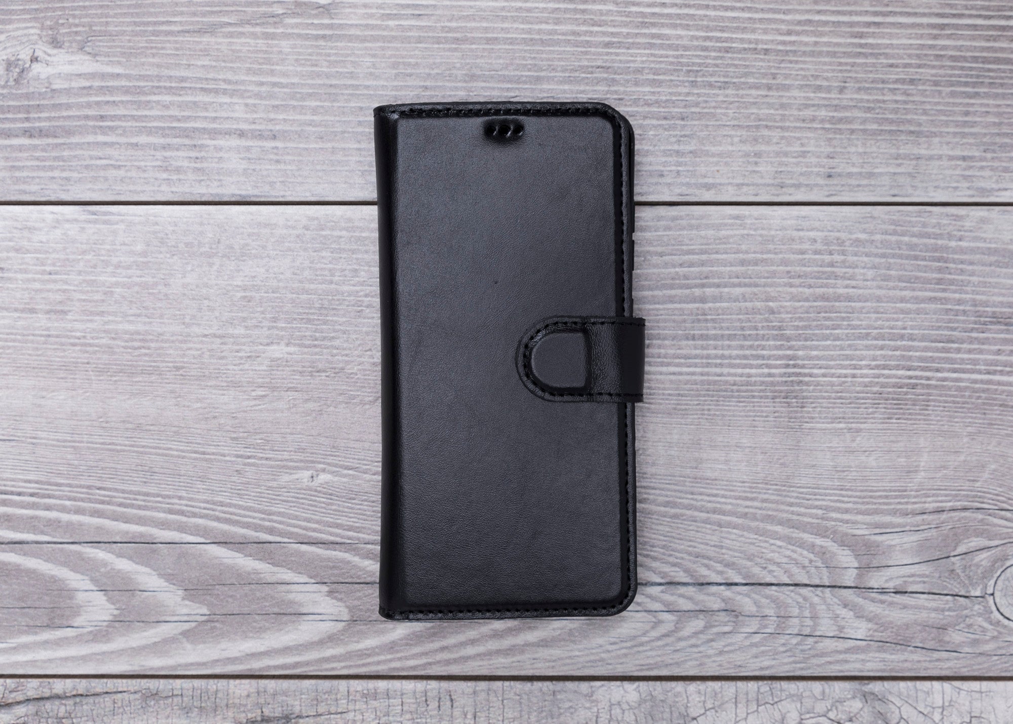 Schwarze magnetische Leder-Brieftaschenhülle für Galaxy S20 / S20 Plus/ S20 Ultra 
