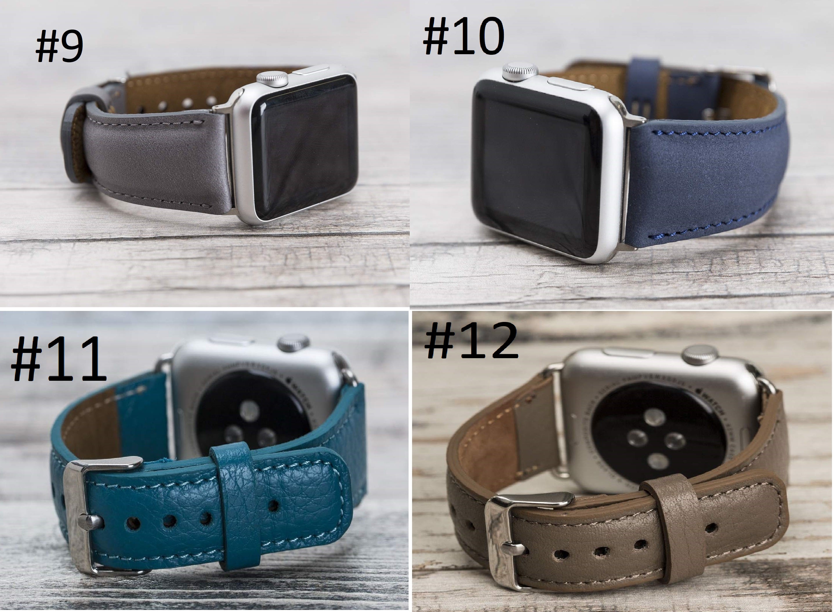 Spezialanfertigung Classic/Ferro/Slim/Rally Leder Apple Watch Band 