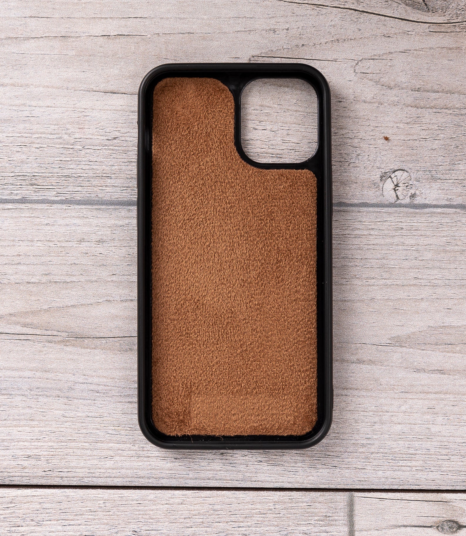 Magnetische Lederhülle Antic Brown für iPhone 12 Modelle 