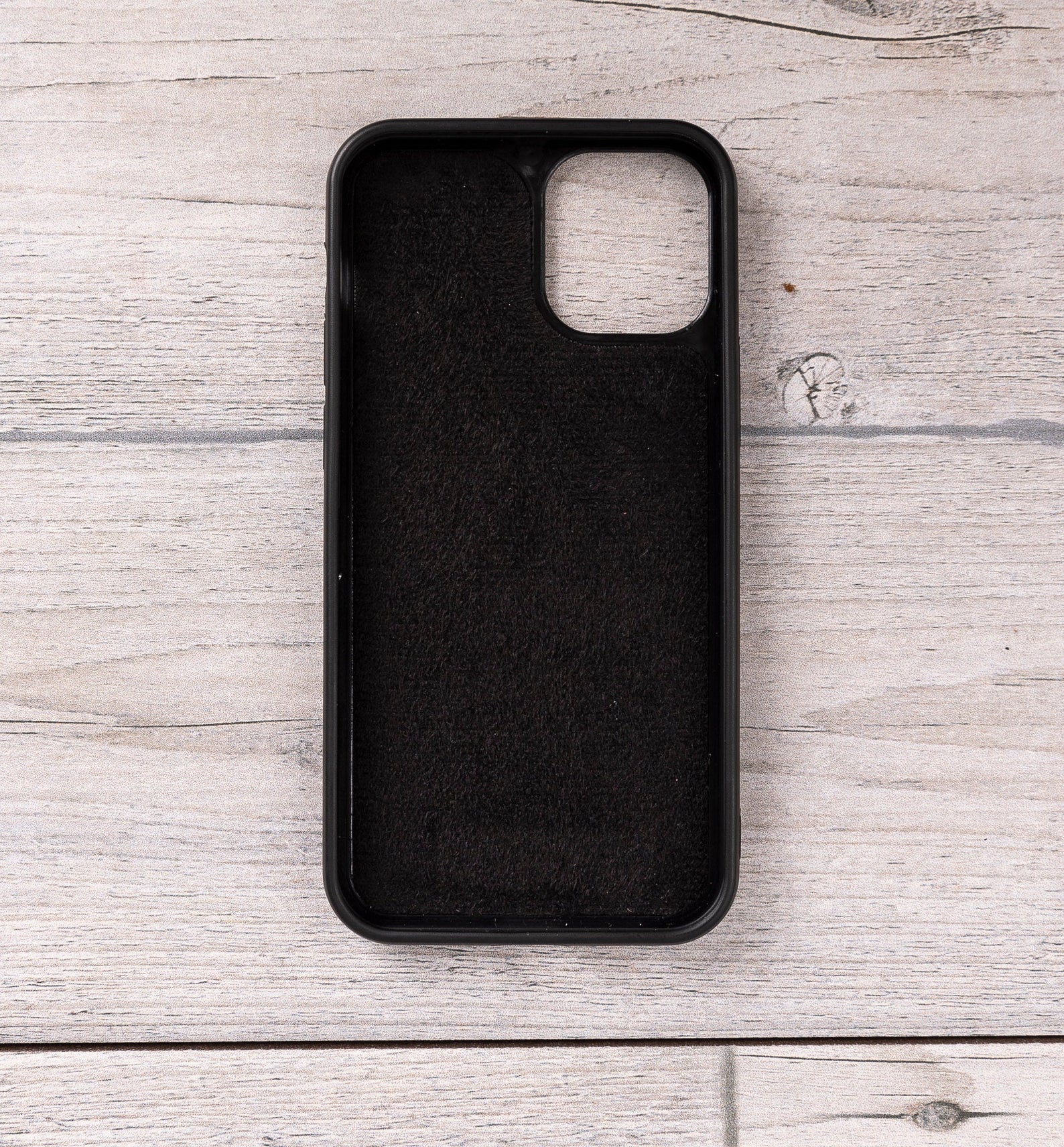Schwarzes magnetisches Leder-Wallet-Case für iPhone 12 Mini (5,4") 