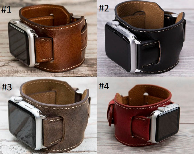 Sonderanfertigung Manschette/Pulsar/Double Tour Leder Apple Watch Band 